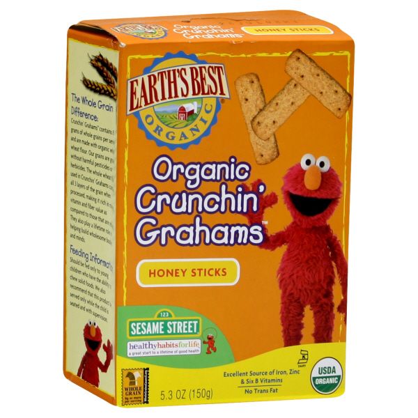Earth's Best Organic Crunchin' Grahams, Honey Sticks, 5.3 oz (150 g) at Kmart.com