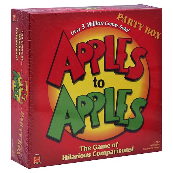 Mattel Family Game, Apples To Apples, Party Box, 1 Game