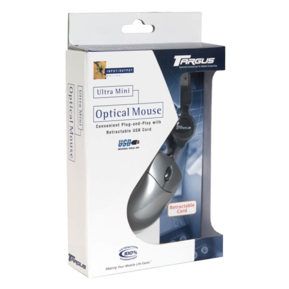 Targus Ultra Mini Optical Mouse with Retractable Cord