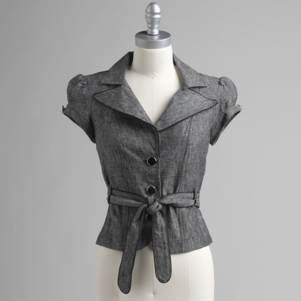 Byline Salt & Pepper 3-Button Jacket
