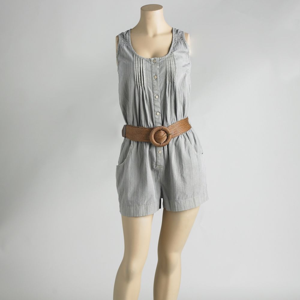 Fang Belted Tank Top Romper