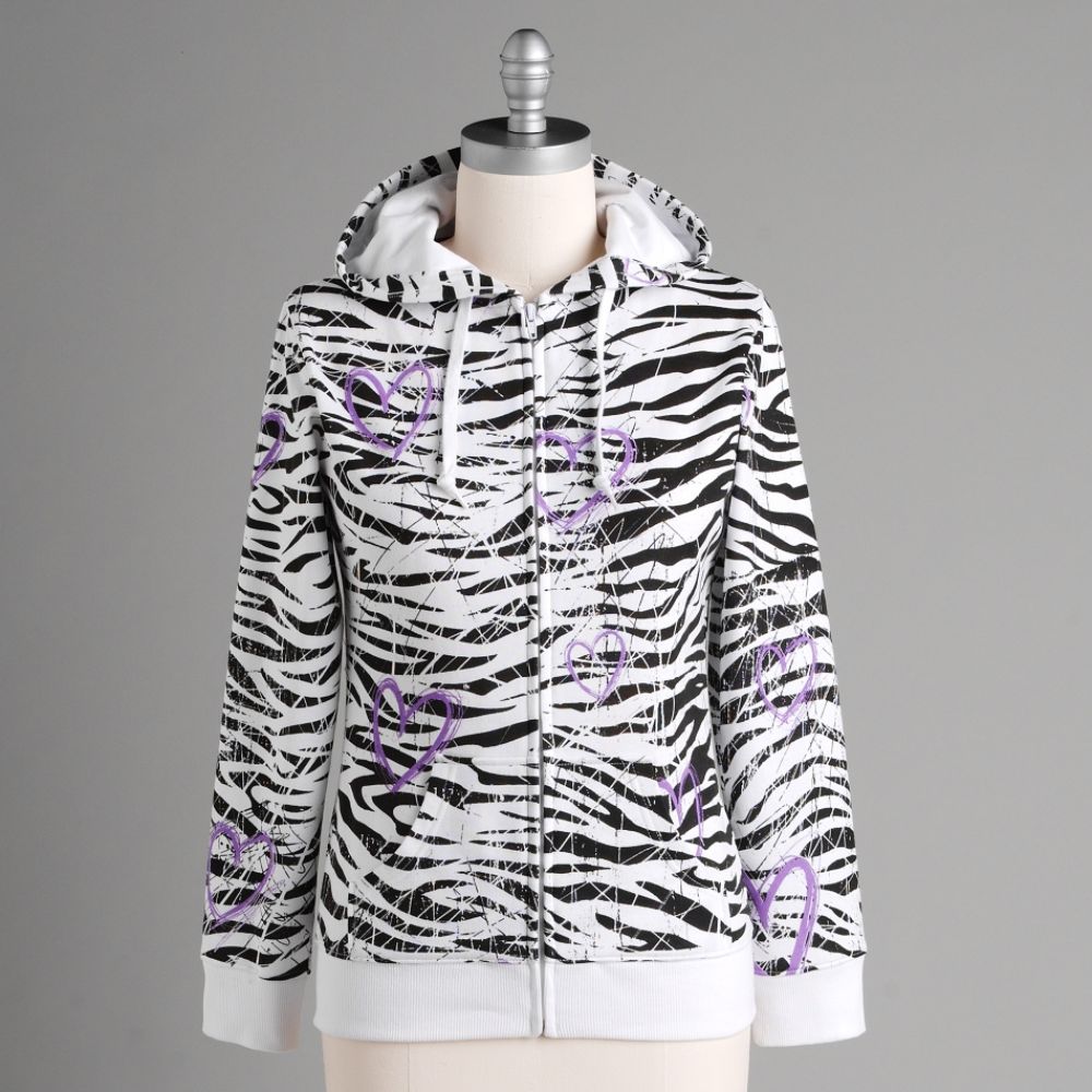 Hybrid Junior's Loving Zebra Hoodie