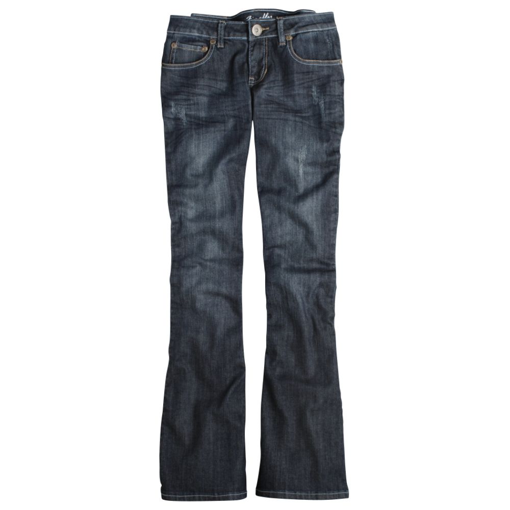 Bongo Junior's Western Flare Jean with Scroll Pleather Back Pocket Detail
