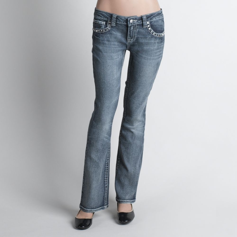 Revolt Junior's Studded Bootcut Jeans