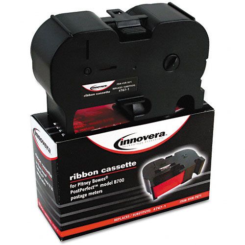 Innovera 7671 Compatible Postal Meter Ribbon Red 2Pk