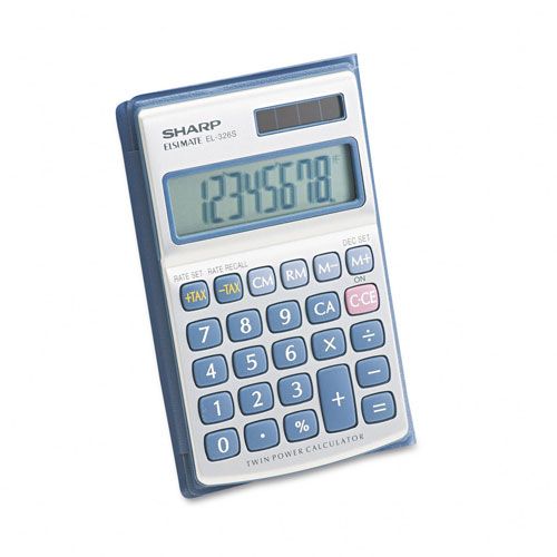Sharp EL-326SB Basic Calculator, Eight-Digit LCD