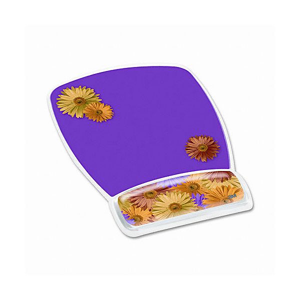 3m Gel Mouse Pad With Wrist Rest, Fun Design MMMMW308DS