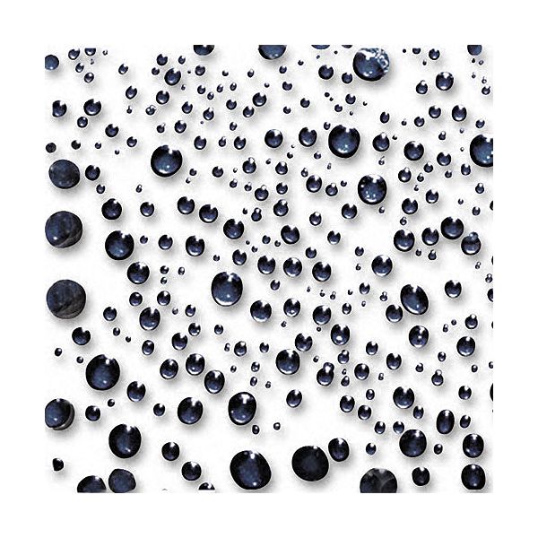 Allsop Raindrop Mouse Pad, Nonskid Surface, Black ASP23358