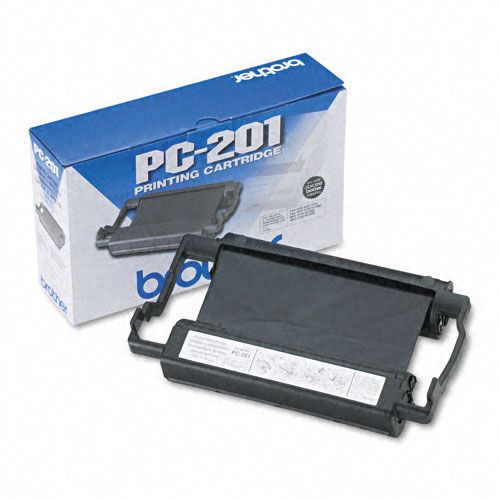 Brother PC201 Fax Thermal Print Ribbon Cartridge, Black