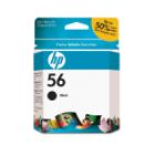 C6656AN (HP56) Inkjet Cartridge, 1 Each, Black