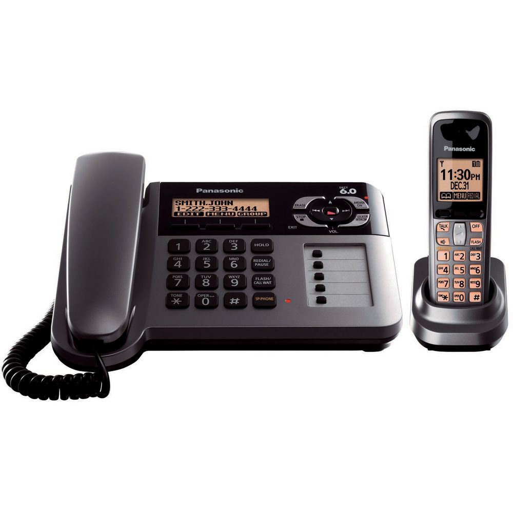 Panasonic KX-TG1061M DECT 6.0 Expandable Digital Cordless Phone/Answering System with 1 Handset at Sears.com