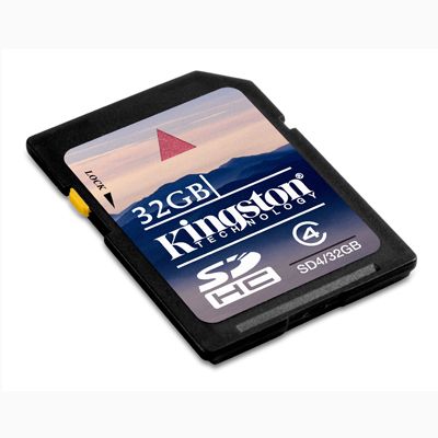 Kingston 32GB SDHC Class 4 Flash Card  at Kmart.com