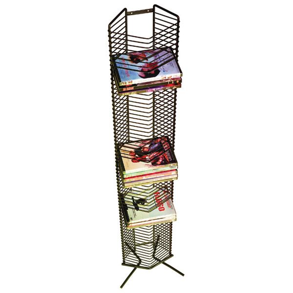 Atlantic Black 65-DVD Onyx Wire DVD Rack