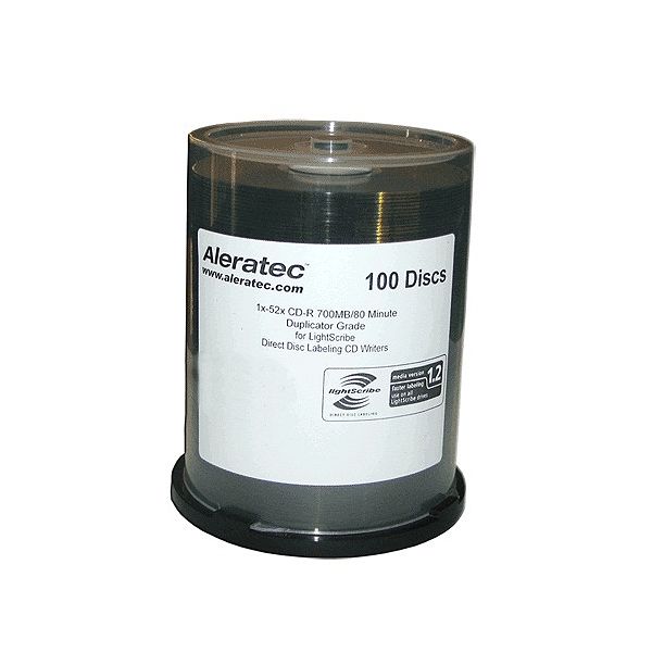 Aleratec Cd-r Lightscribe V1.2 Duplicator Grade 100-pack 110116