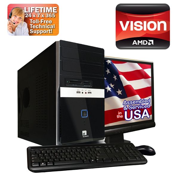 ZT Affinity AMD Phenom II X6 Six-Core Processor 1055T Desktop w/ 6GB DDR2 RAM, 1TB SATA HDD & Win 7 Home Premium 64-bit 