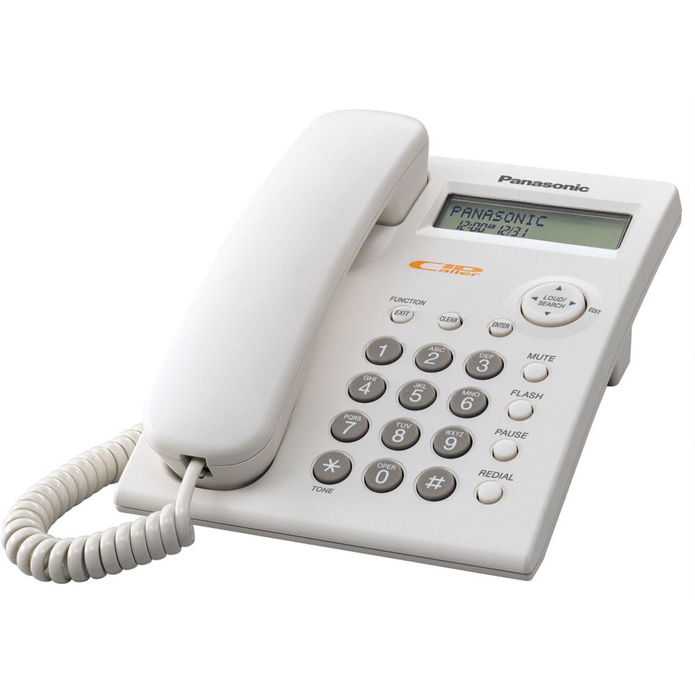 Panasonic KX-TSC11W 1-Line Corded Integrated Telephone System - White