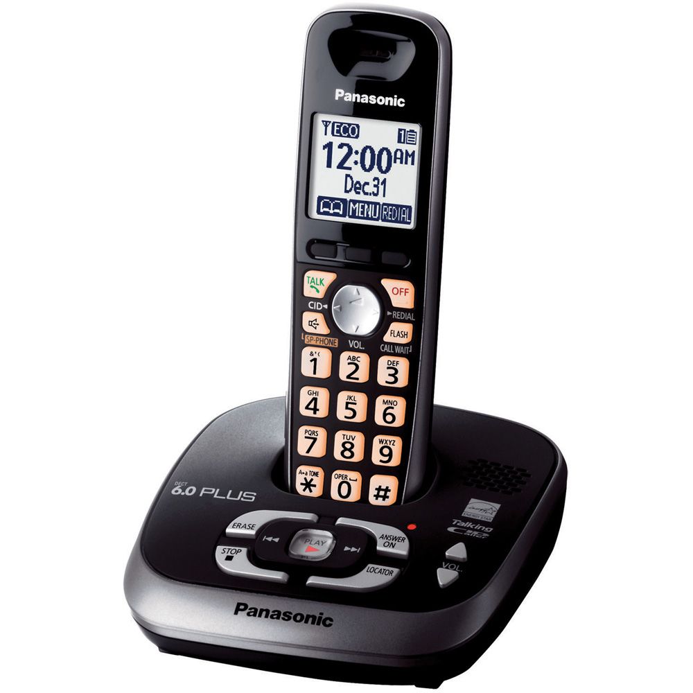 Panasonic Cordless Phones on Panasonic Kx Tg4031b Dect 6 0 Plus Expandable Digital Cordless Phone