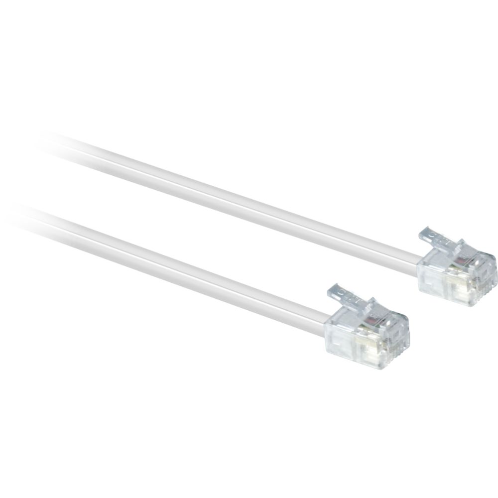 Philips 6-Conductor Line Cord, 50 ft. / White