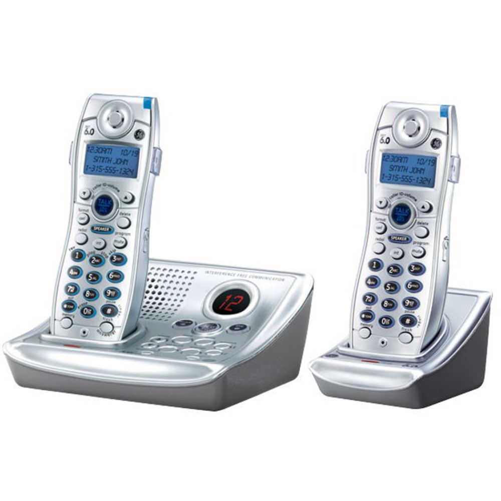 GE DECT 6.0 Digital Cordless Phone with Digital Answering System, Call Waitng, CID