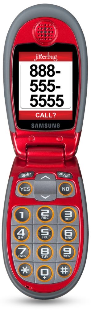 Jitterbug Samsung Phone, The Jitterbug, In Red, 1 phone at Sears.com
