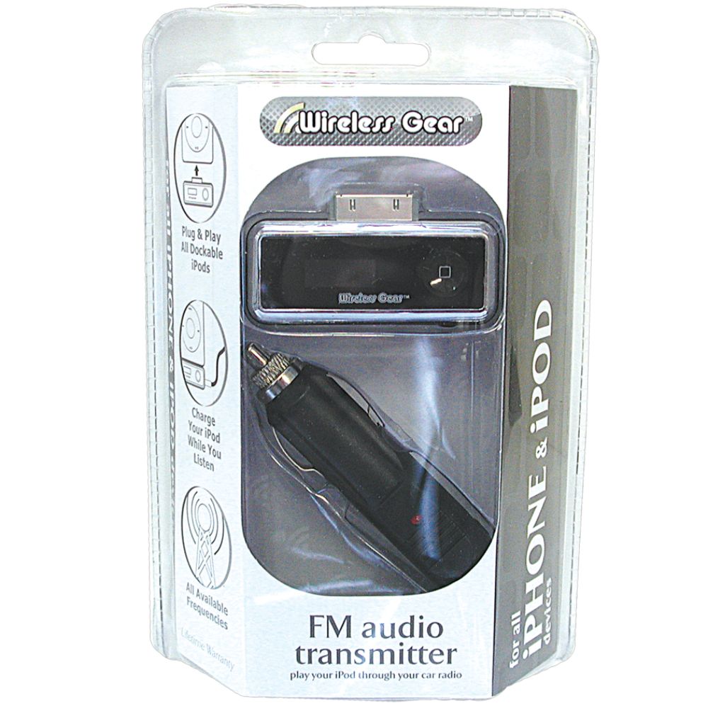 Wireless Gear FM Audio Transmitter for iPhone & iPod