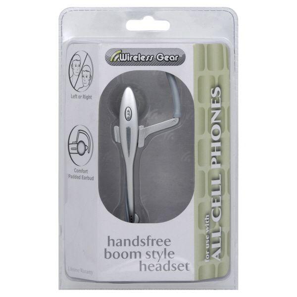 Wireless Gear Headset, Handsfree Boom Style,
