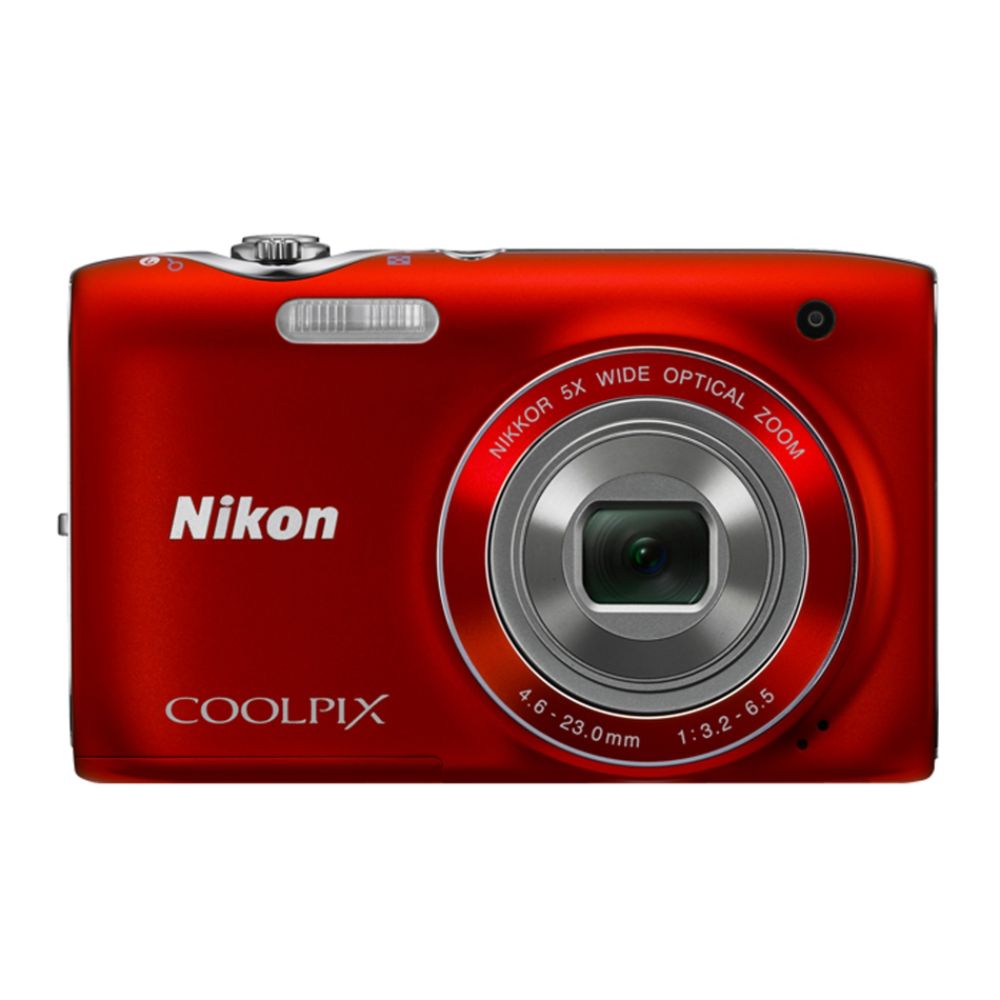 Nikon CoolPix S3100 14 Megapixel Compact Digital Camera- Red