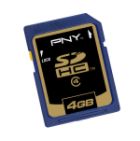 4GB SD HC Memory Card / Compatible with SDHC Host Devices