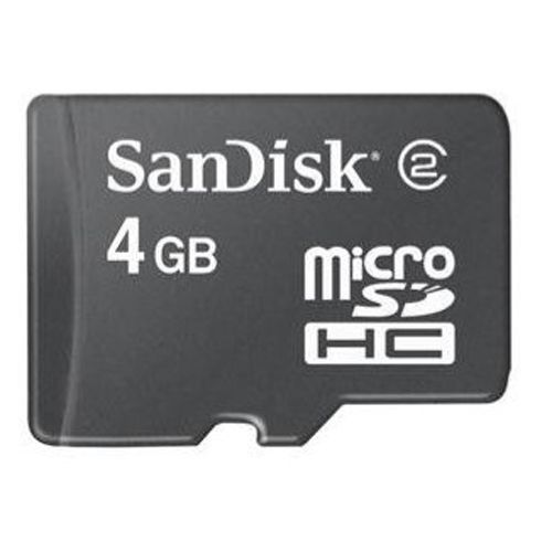 SanDisk 4GB microSDHC Memory Card