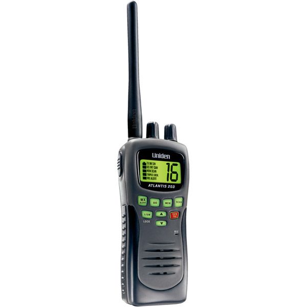 Uniden Atlantis Hand-Held VHF 2-Way Marine Radio - Black