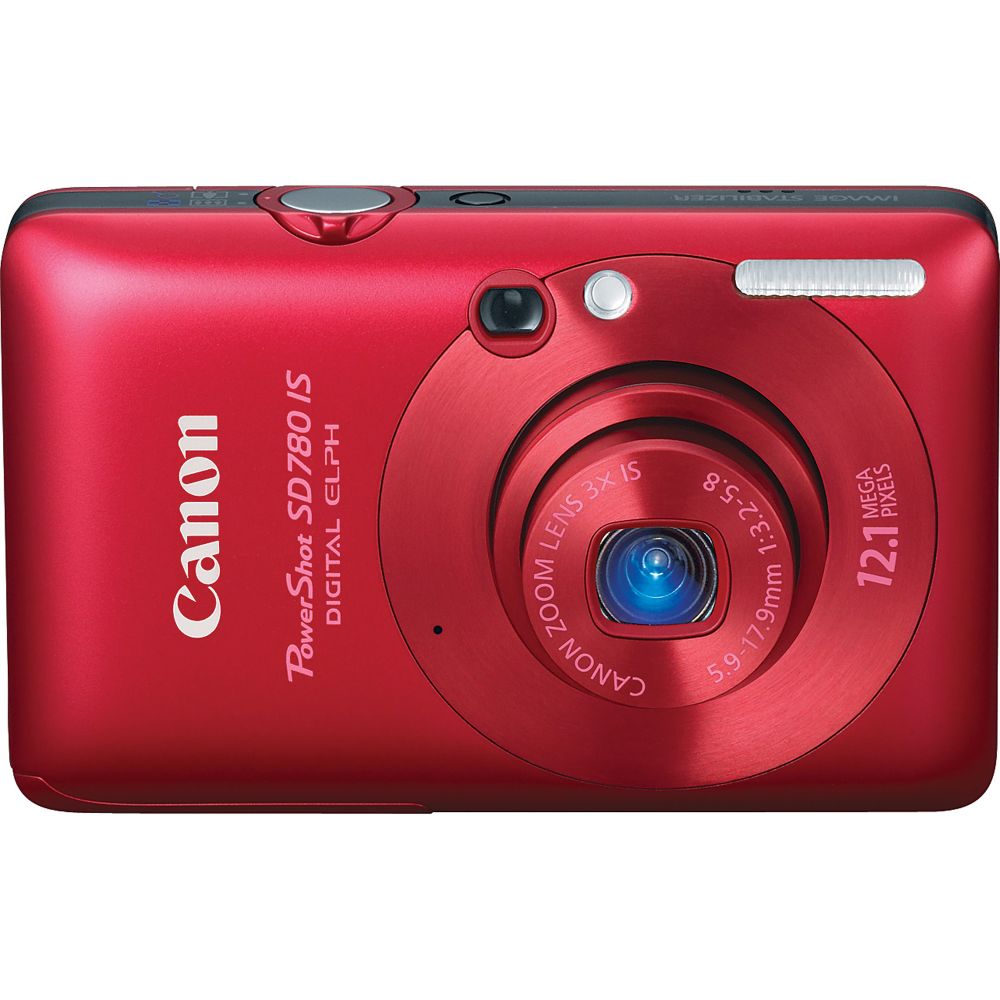 Canon 3591B001 PowerShot 12.1 Megapixel Digital Camera 3X Optical Zoom w/ 2.5" Screen - Red