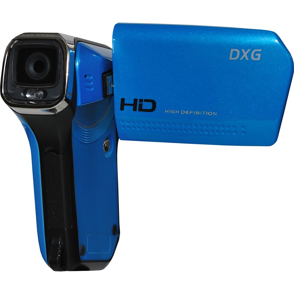 DXG 5.0 Megapixel 2.4 in. LCD Screen 720p HD Camcorder  Blue