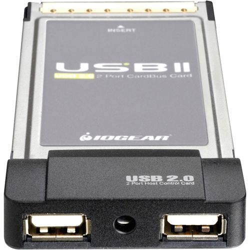 IOGear 2-Port Hi-Speed USB 2.0 Cardbus