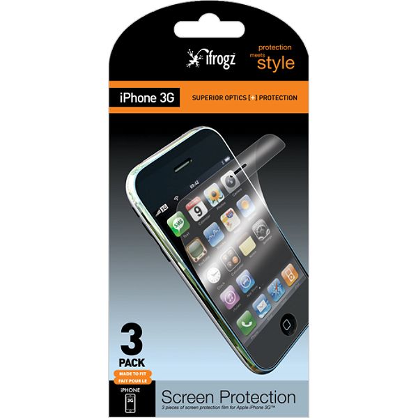 ifrogz iPhone 3G Screen Protector 3 pack iPods & MP3 Players