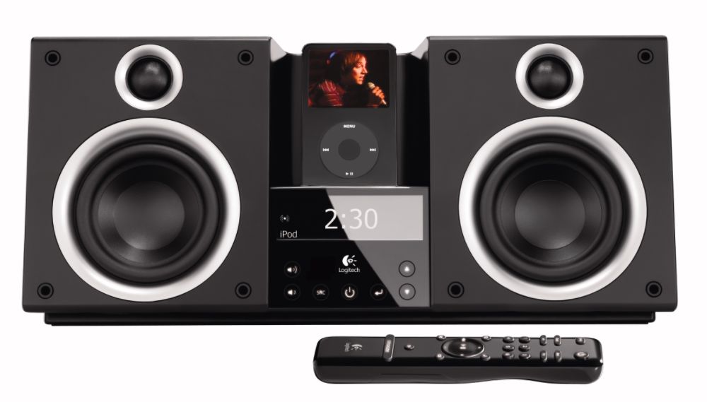 Logitech Pure-Fi Elite iPod Speaker System - 2.0-channel - 80W (RMS)