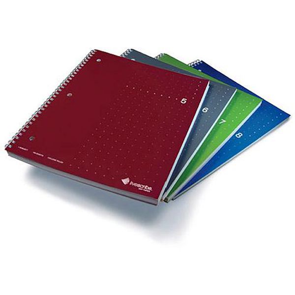 Livescribe Single subject lined notebook 5 & 8, 4 pack