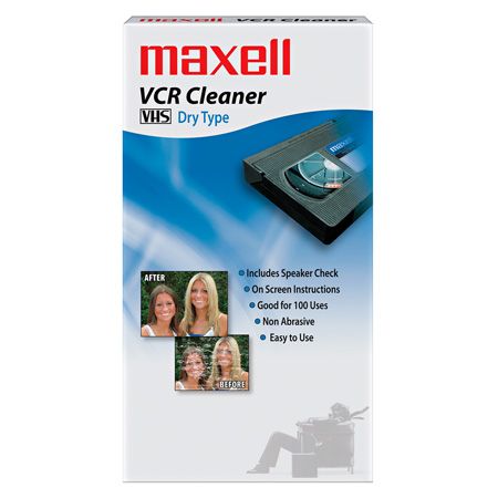 VCR Cleaner, VHS, Dry Type, 1 each