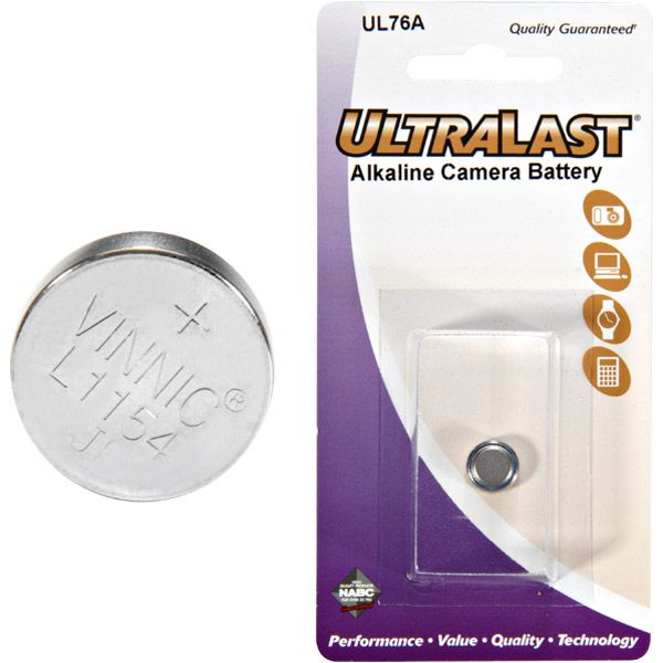Ultralast 76A Photo Button Battery Retail Pack