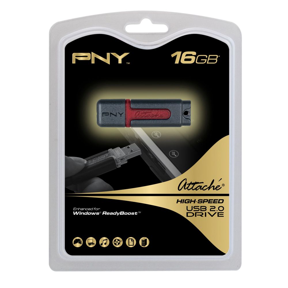 PNY 16GB Attach USB 2.0 Flash Drive
