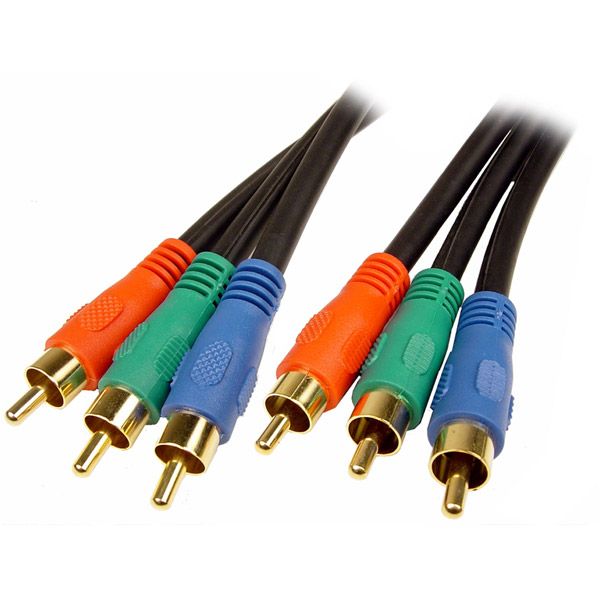 Cables Unlimited 6 Component Video Cable  Black