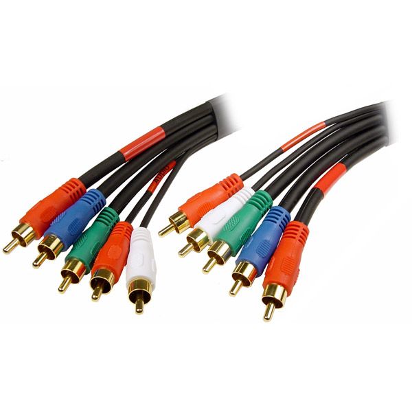 Cables Unlimited 6 Component Video And Audio Cable Black