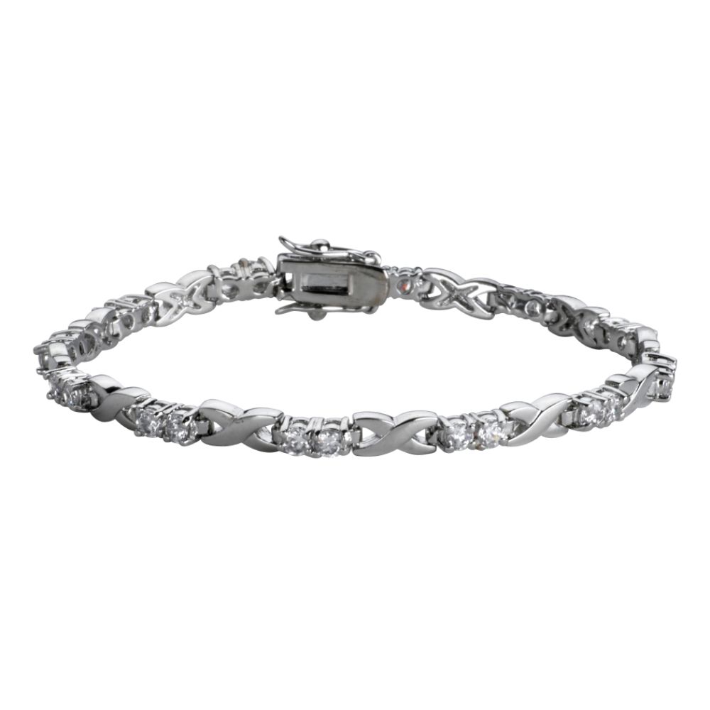 Cubic Zirconia X Link Bracelet at Sears.com