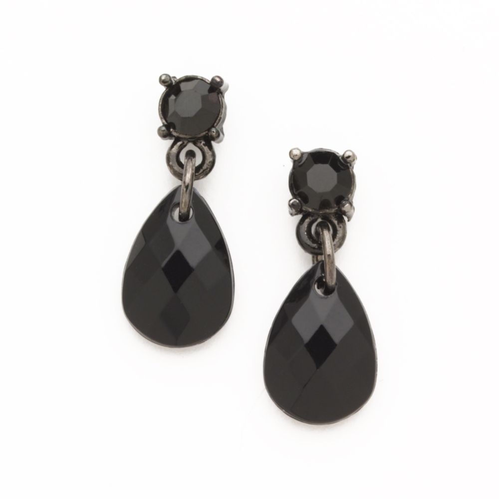 1928 Small Faceted Stone Drops
