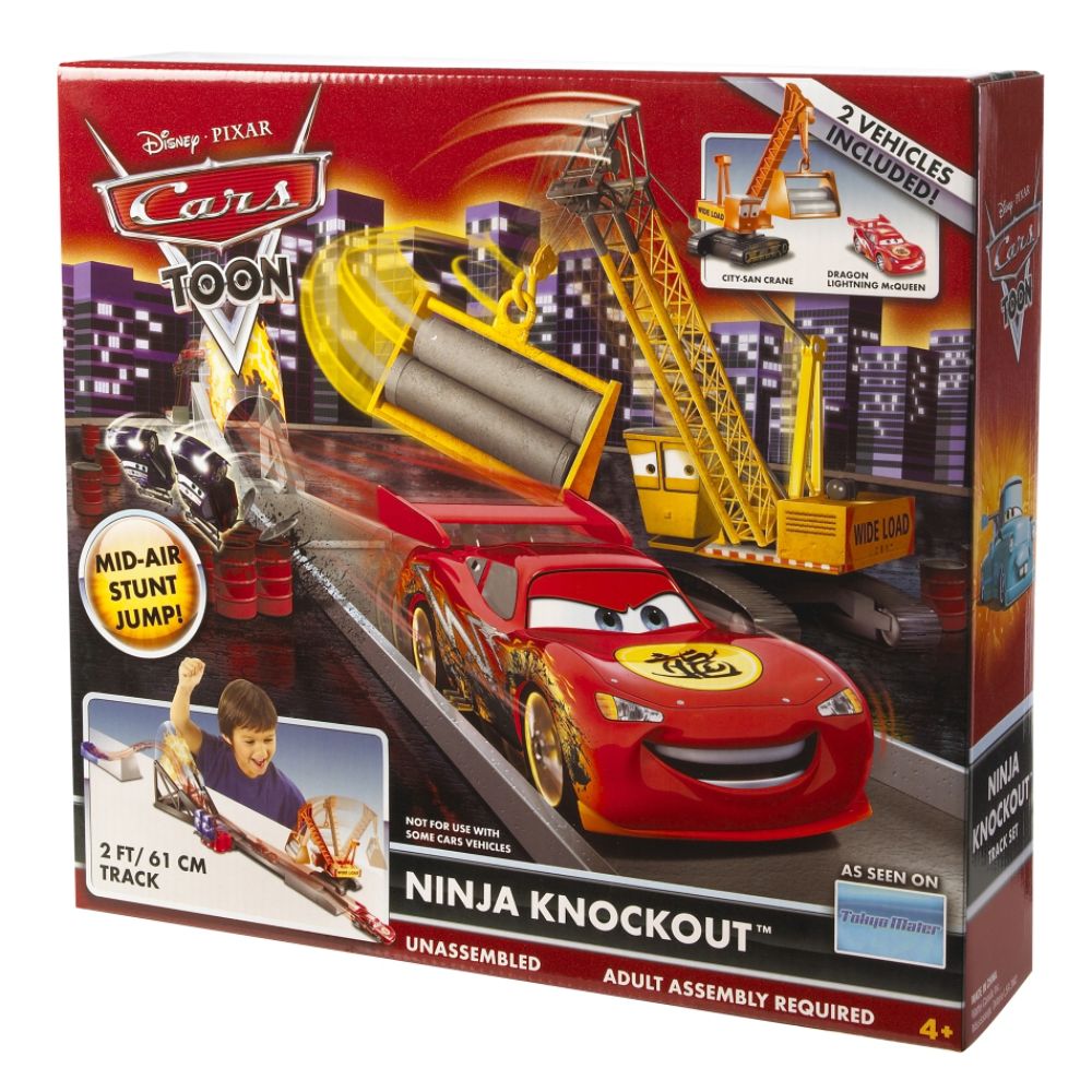 Disney Cars Toon Ninja Knockout Track Set