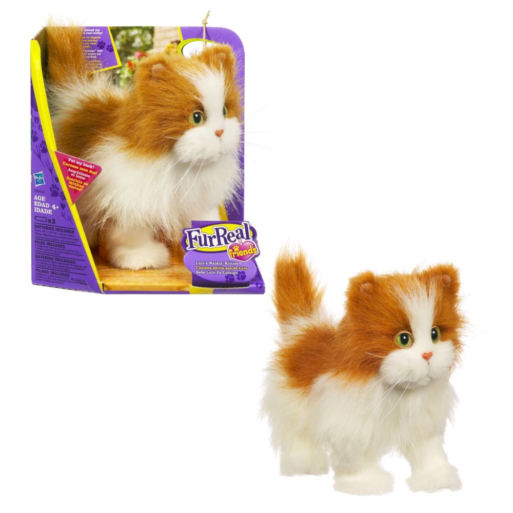 Fur Real Walking Kitten - White and Orange at Kmart.com
