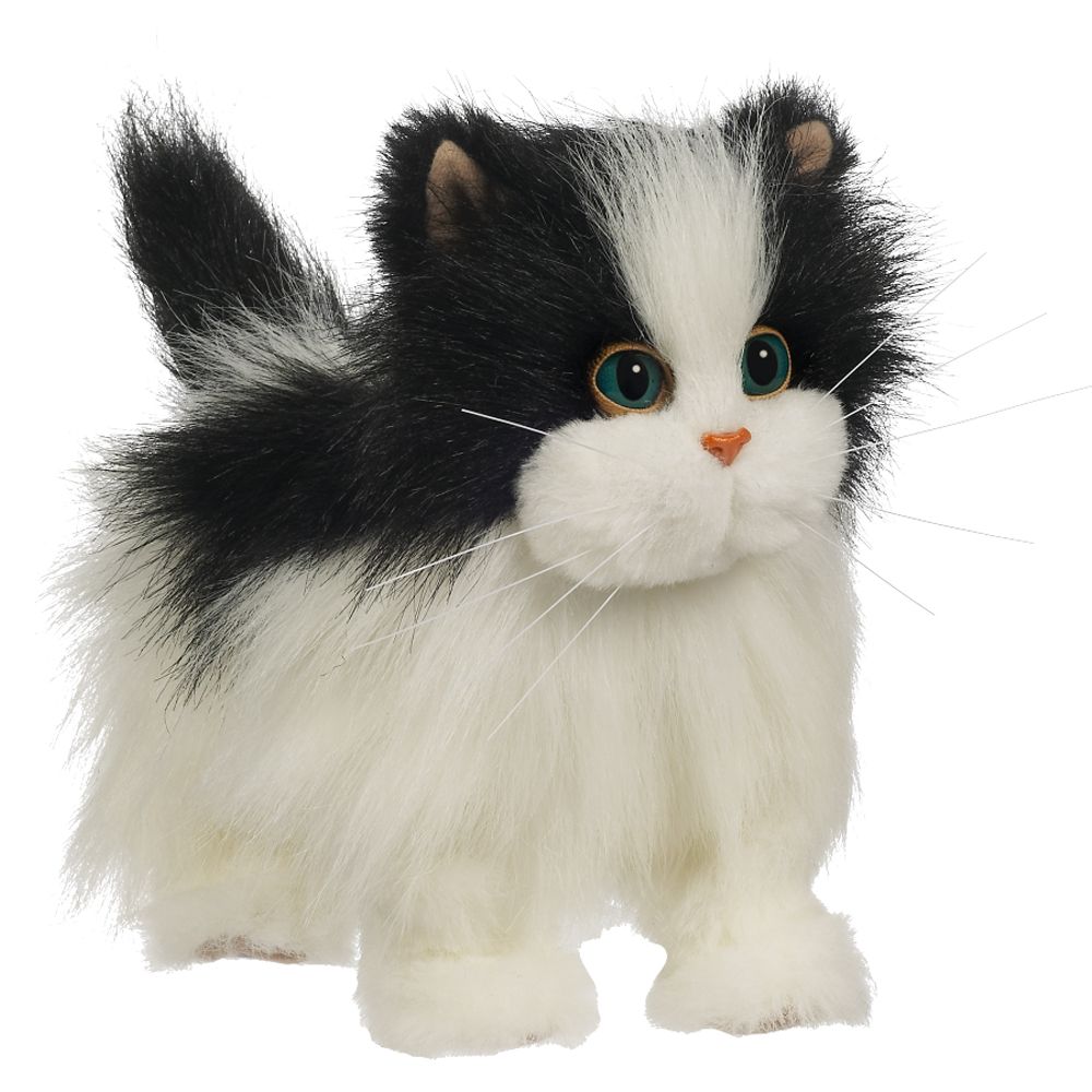 Fur Real Lulu s Walking Kitty - White Black