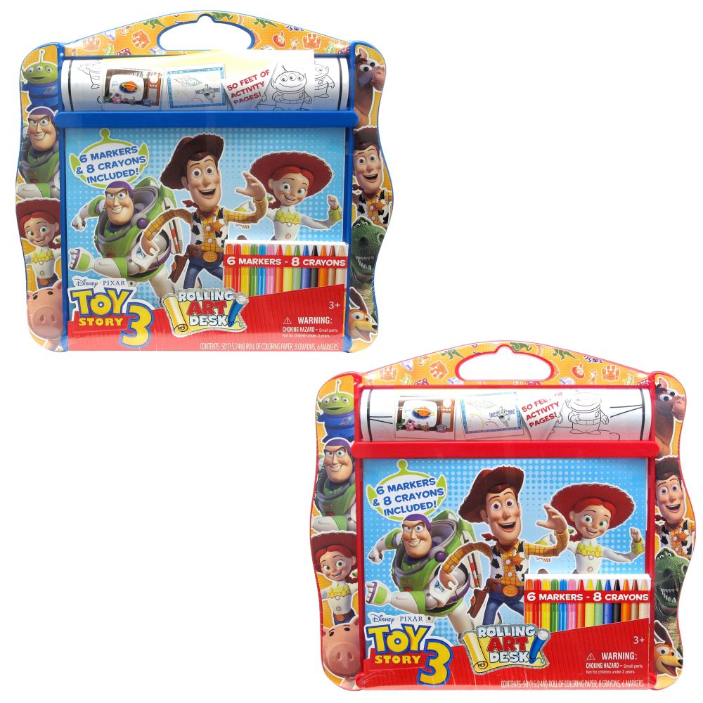 Disney Rolling Art Desk Toy Story 3 - Colors May Vary