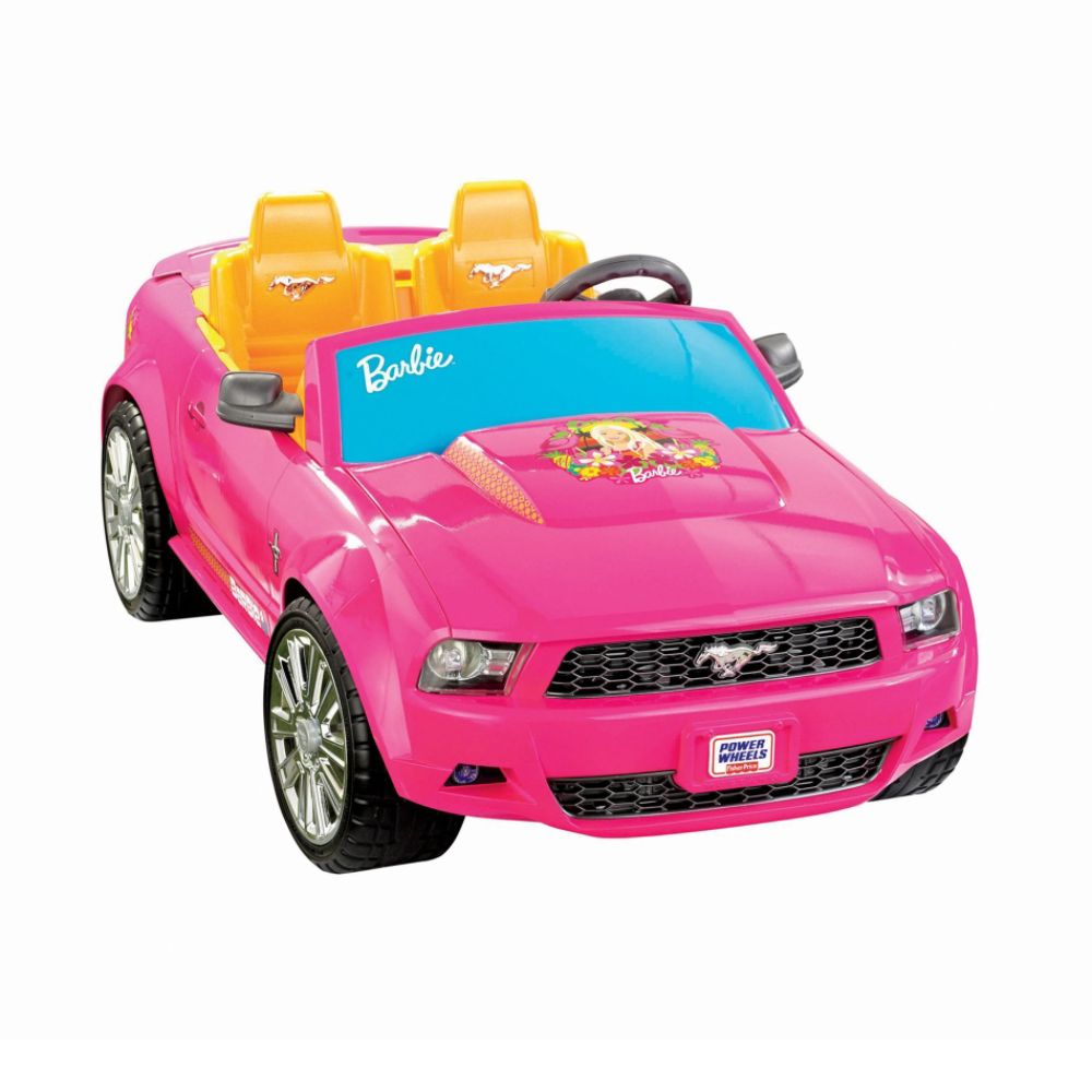 Fisher-Price Power Wheels Barbie Ford Mustang - Pink at Kmart.com