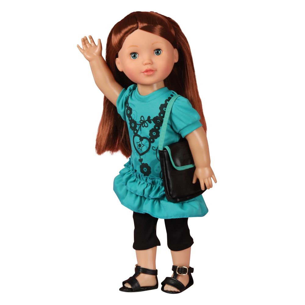 Just Kidz Good Kids 18 Doll Blue Frills Dress