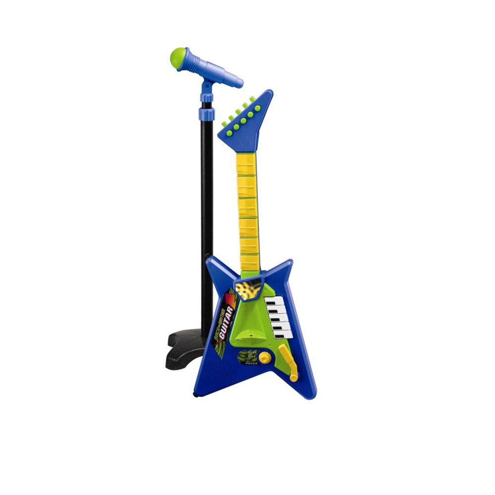 Just Kidz Rock n Rhythm Guitar With Microphone Children's Toys